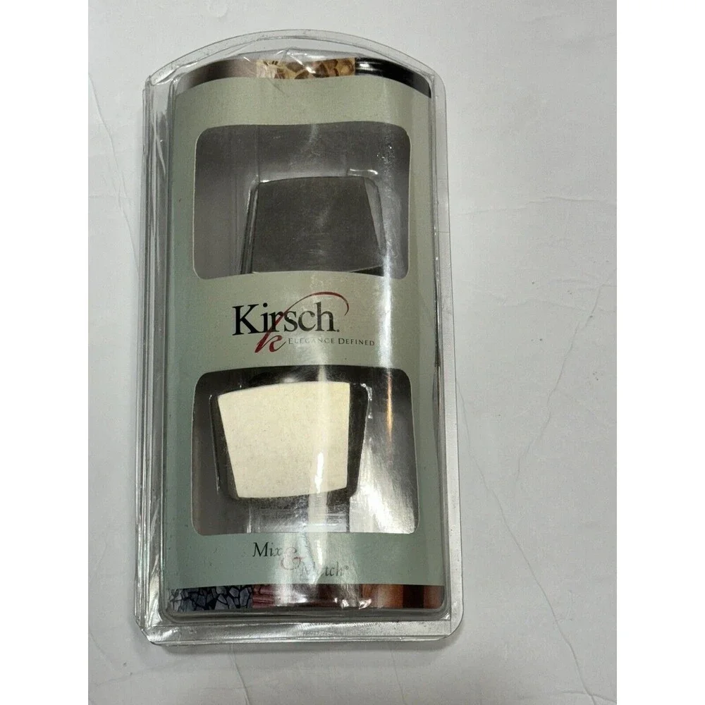 NEW Kirsch Brushed Nickel Squareish 1 3/8